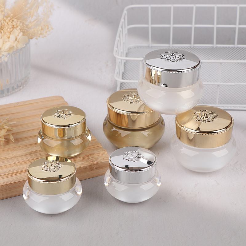 Luxury Skincare Products - Leere Acryl-Reise-Cremetiegel 5/10/20g Nachfüllbare Flaschen Make-up-Behälter